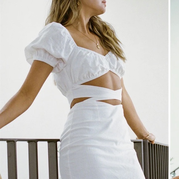 Sabo Skirt White Zimi Cut Out Dress - Picture 6 of 10